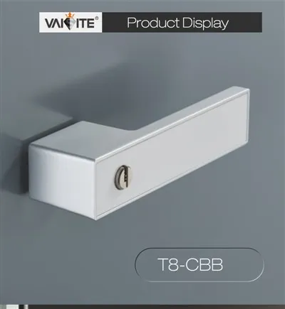 Минималистская круглая черная дверная ручка